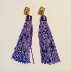 Light Purple Tassel Earrings